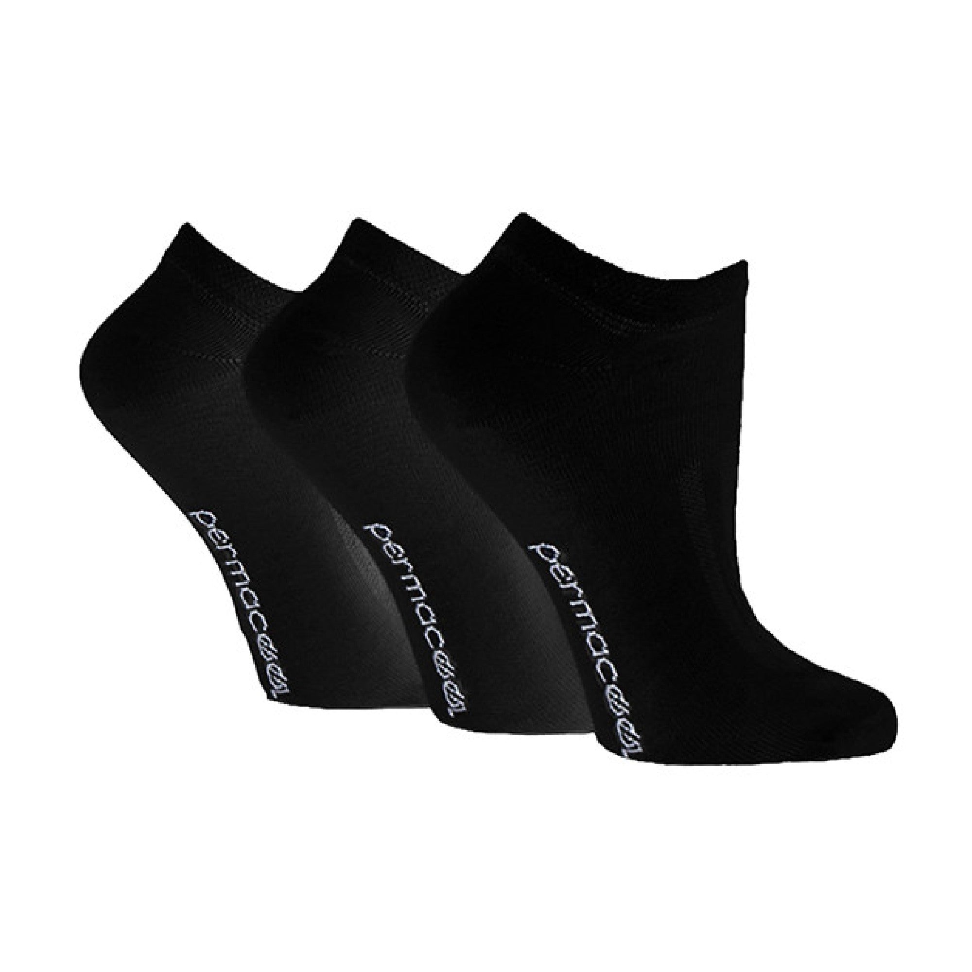 Elle 3 Pack Unisex Anti Sweat Trainer Quarter Socks for Hot Weather