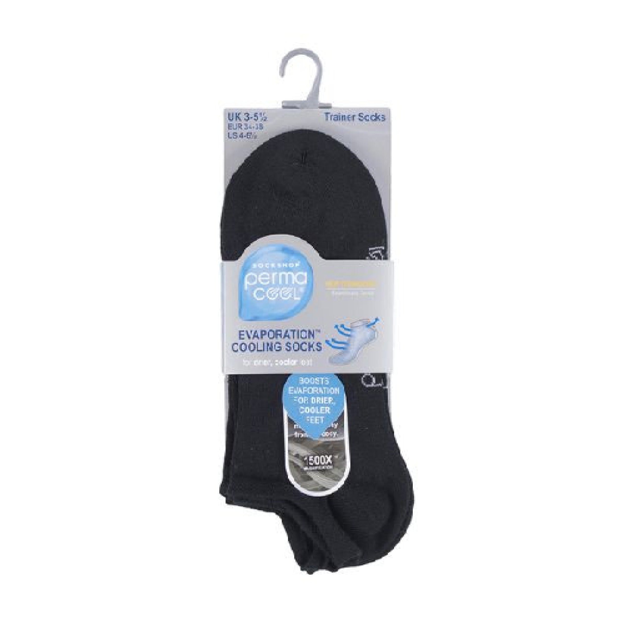 Elle 3 Pack Unisex Anti Sweat Trainer Quarter Socks for Hot Weather