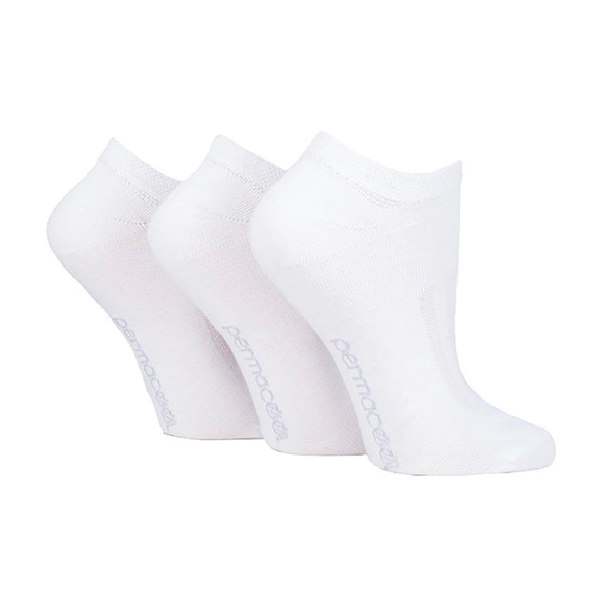 Elle 3 Pack Unisex Anti Sweat Trainer Quarter Socks for Hot Weather