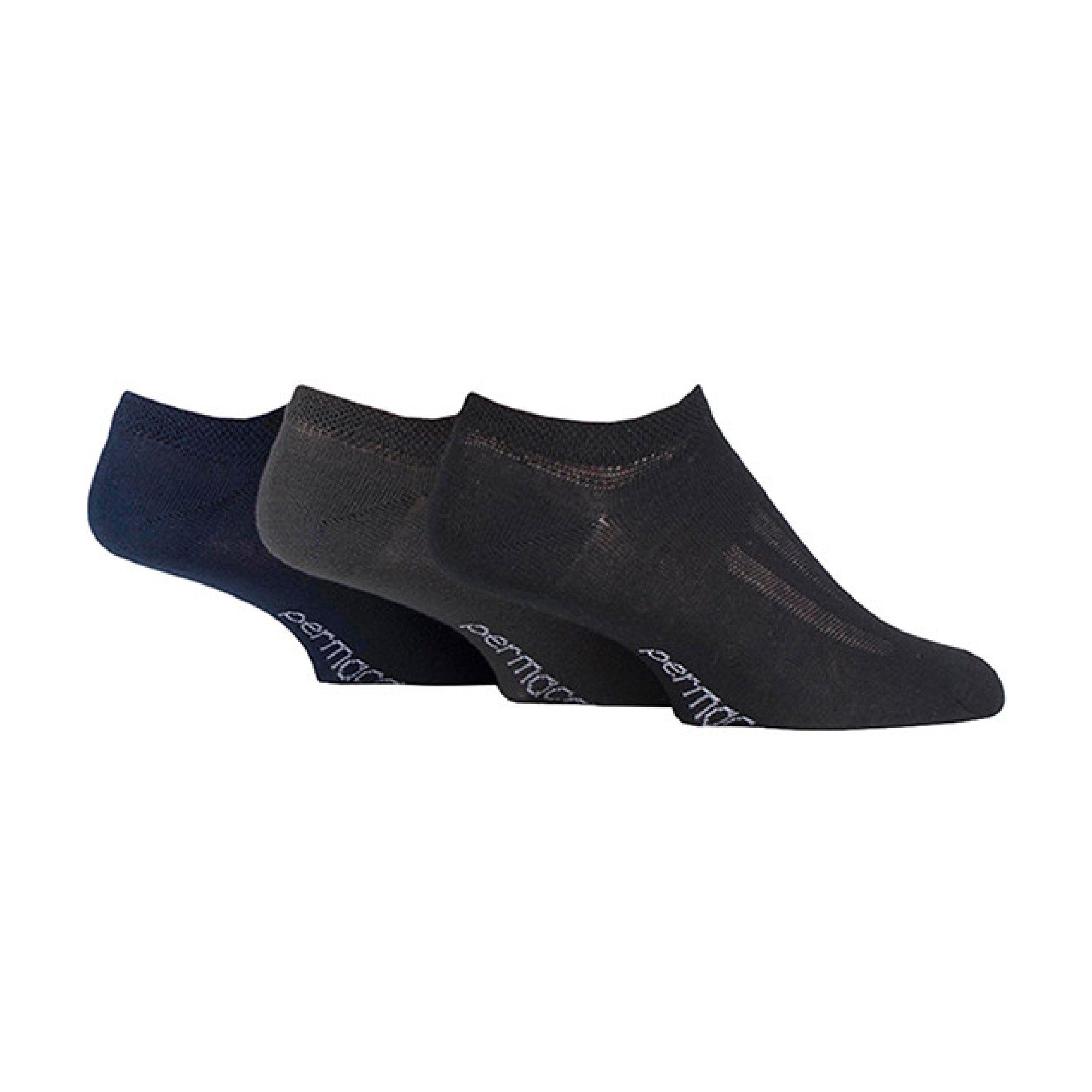 Elle 3 Pack Unisex Anti Sweat Trainer Quarter Socks for Hot Weather