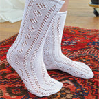 Sock Snob 12 Pair Soft Cotton Rich Knee High White Uniform Kids Socks for School
