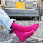 Sock Snob Mens Plain Coloured Cotton Rich Ribbed Dress Socks
