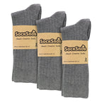 Sock Snob Mens Plain Coloured Cotton Rich Ribbed Dress Socks