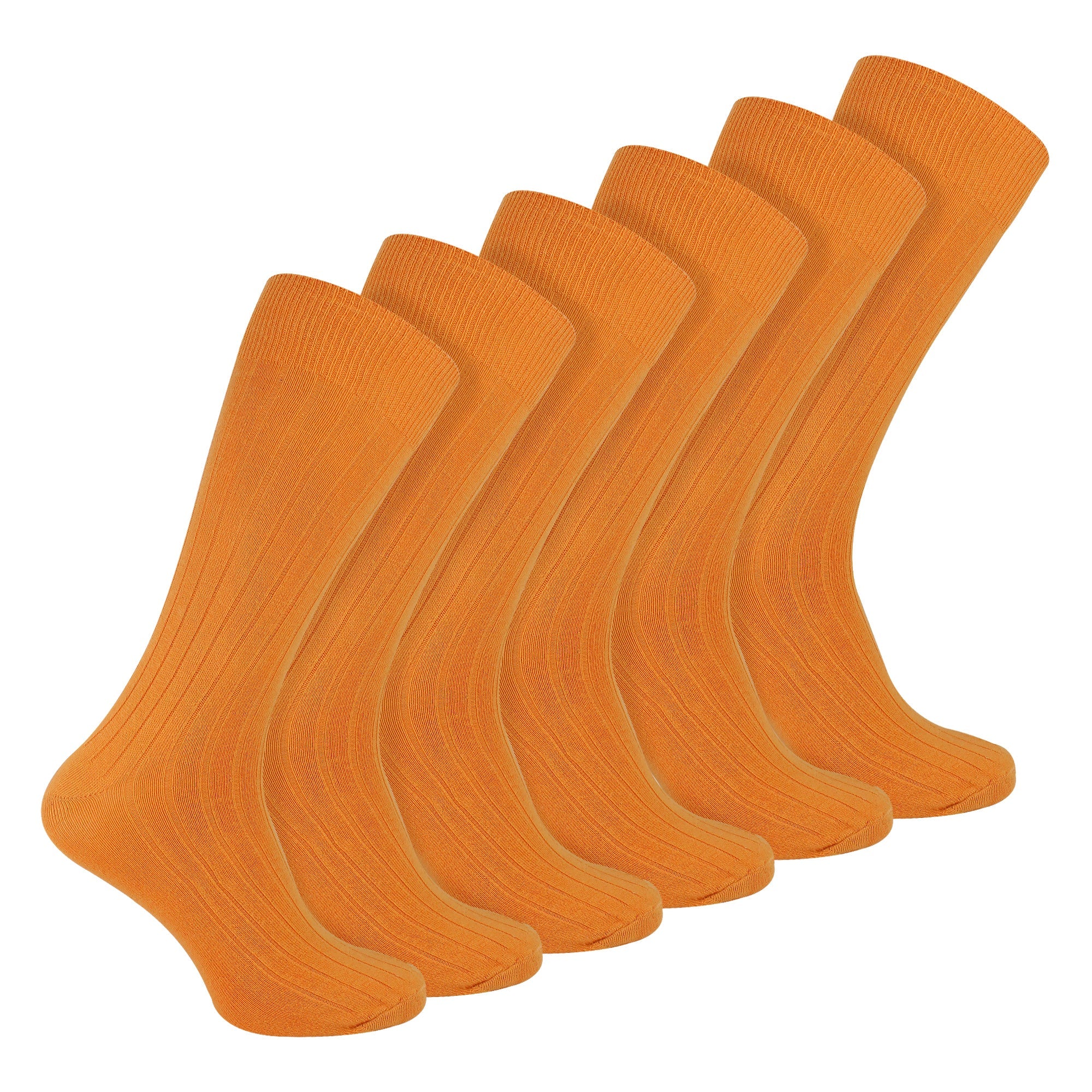 Sock Snob Mens Plain Coloured Cotton Rich Ribbed Dress Socks