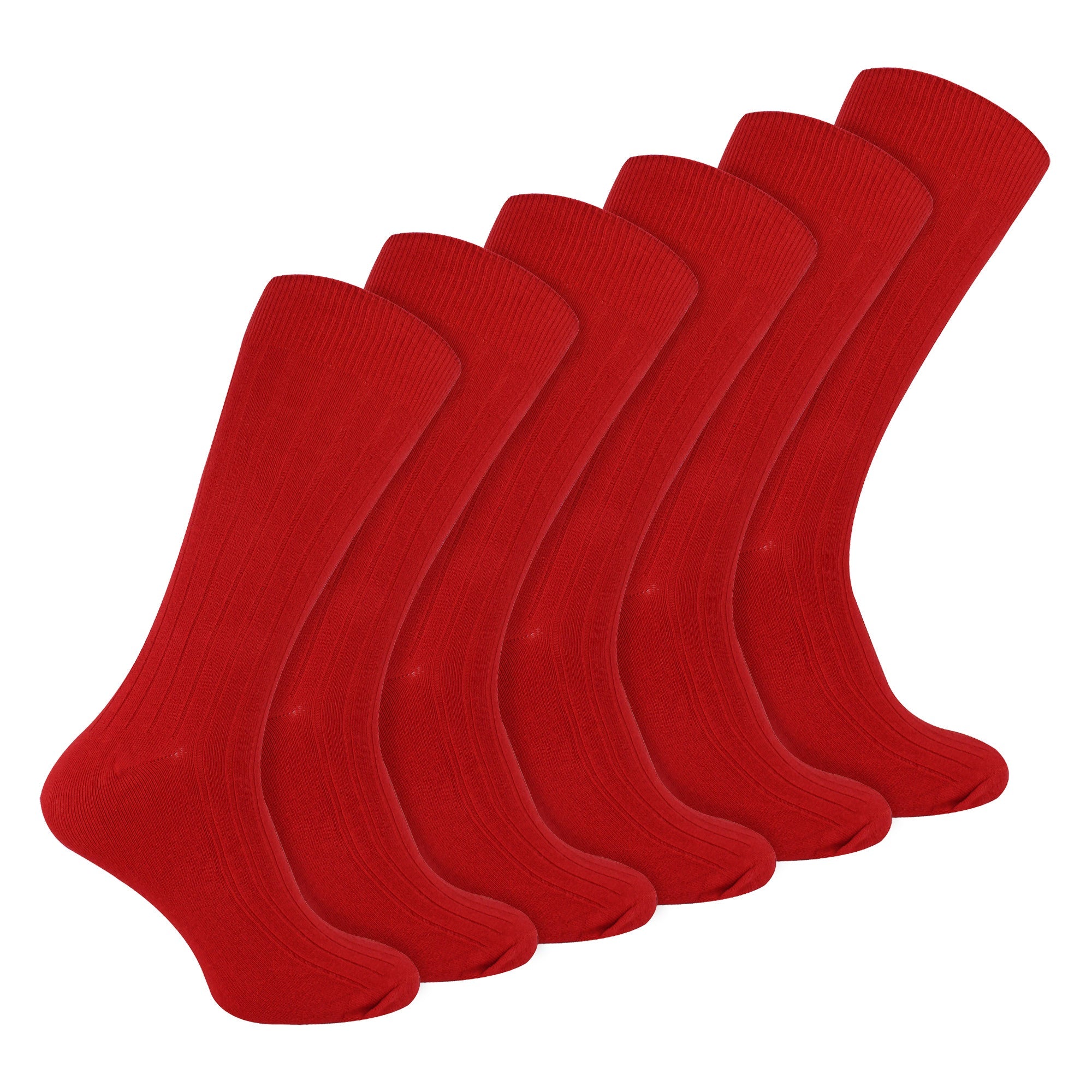 Sock Snob Mens Plain Coloured Cotton Rich Ribbed Dress Socks