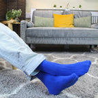 Sock Snob Mens Plain Coloured Cotton Rich Ribbed Dress Socks