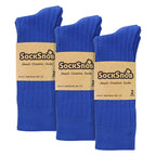 Sock Snob Mens Plain Coloured Cotton Rich Ribbed Dress Socks