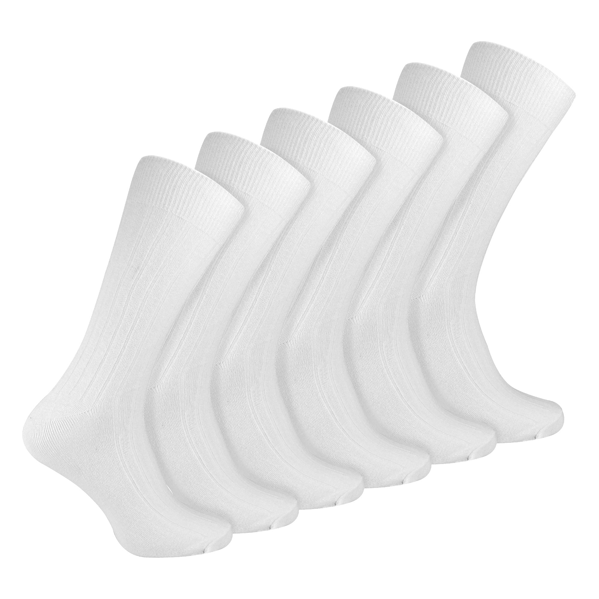 Sock Snob Mens Plain Coloured Cotton Rich Ribbed Dress Socks