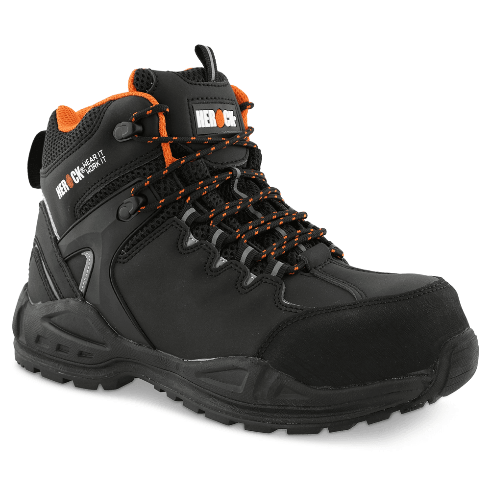 Herock Gigantes Composite S3 Water Repellent Safety Boots Black