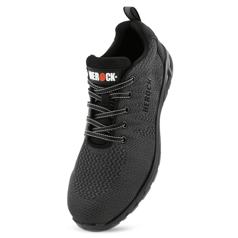 Herock Titus S1P Lightweight Safety Trainers Anthracite / Orange