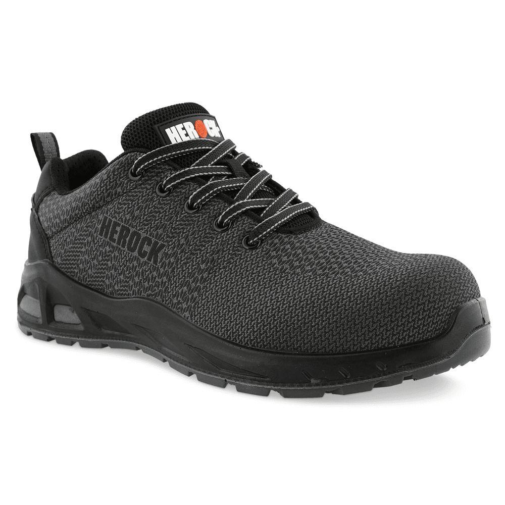 Herock Titus S1P Lightweight Safety Trainers Anthracite / Orange