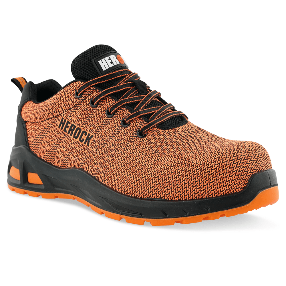 Herock Titus S1P Lightweight Safety Trainers Anthracite / Orange