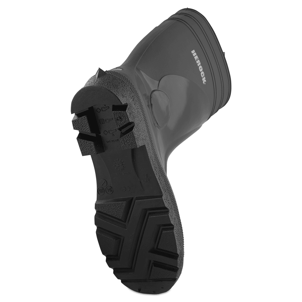 Herock Pvc S3 Steel Toe Cap Wellington Boots Green