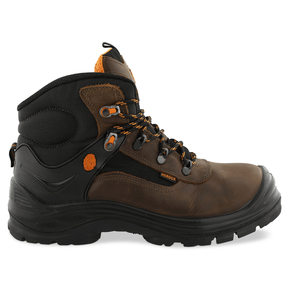 Herock Magnus Composite Toe Cap S3 Work Safety Boots Brown