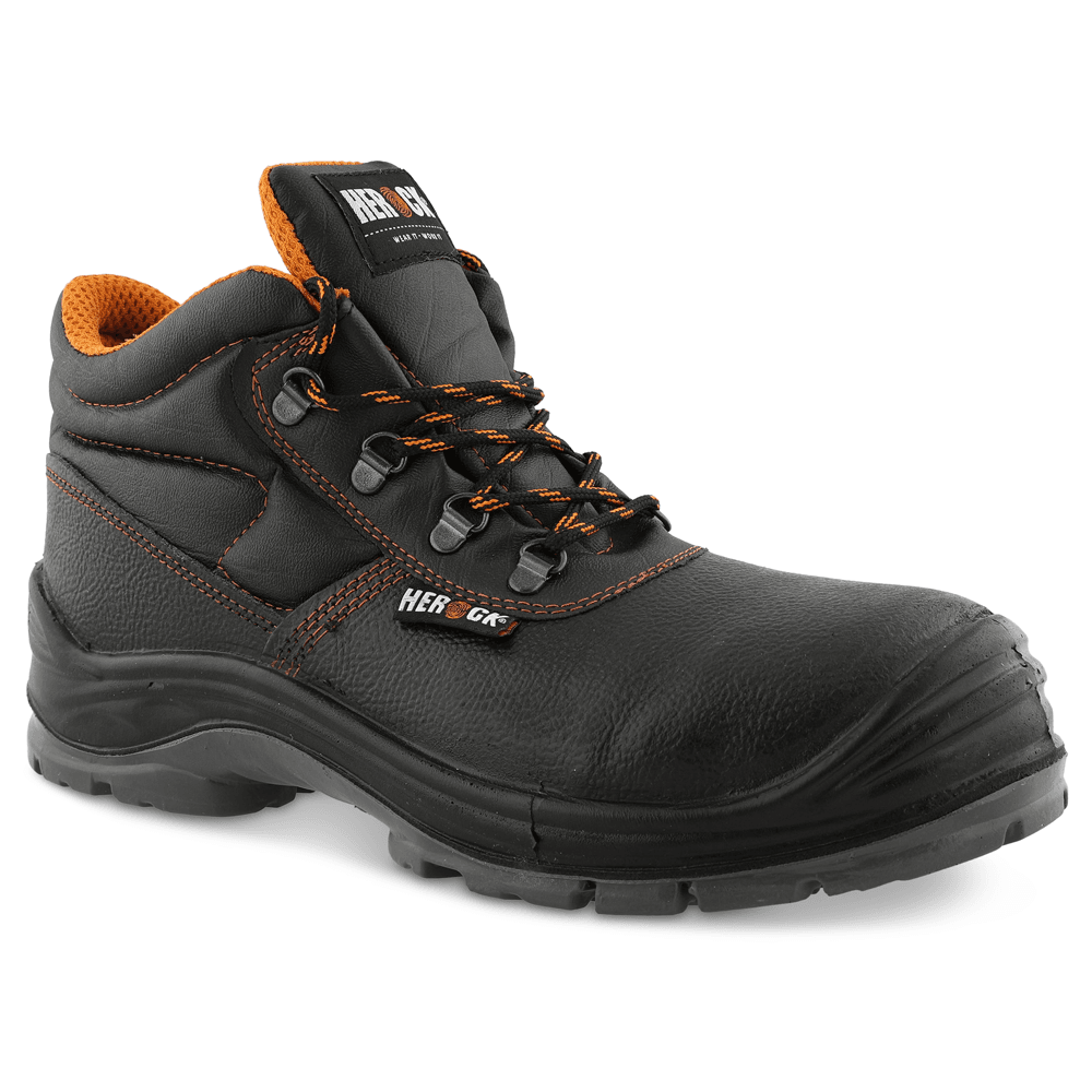 Herock Primus S3 Composite Steel Toe Cap Safety Boots Black