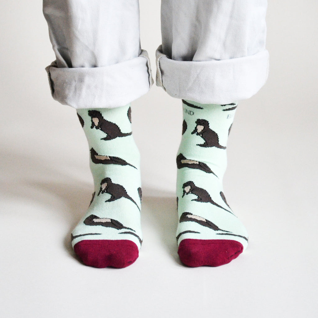 Bare Kind Save the Otters Bamboo Socks