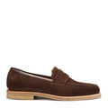 Hugs & Co Mens Brown Suede Loafers Crepe Rubber Welted Sole