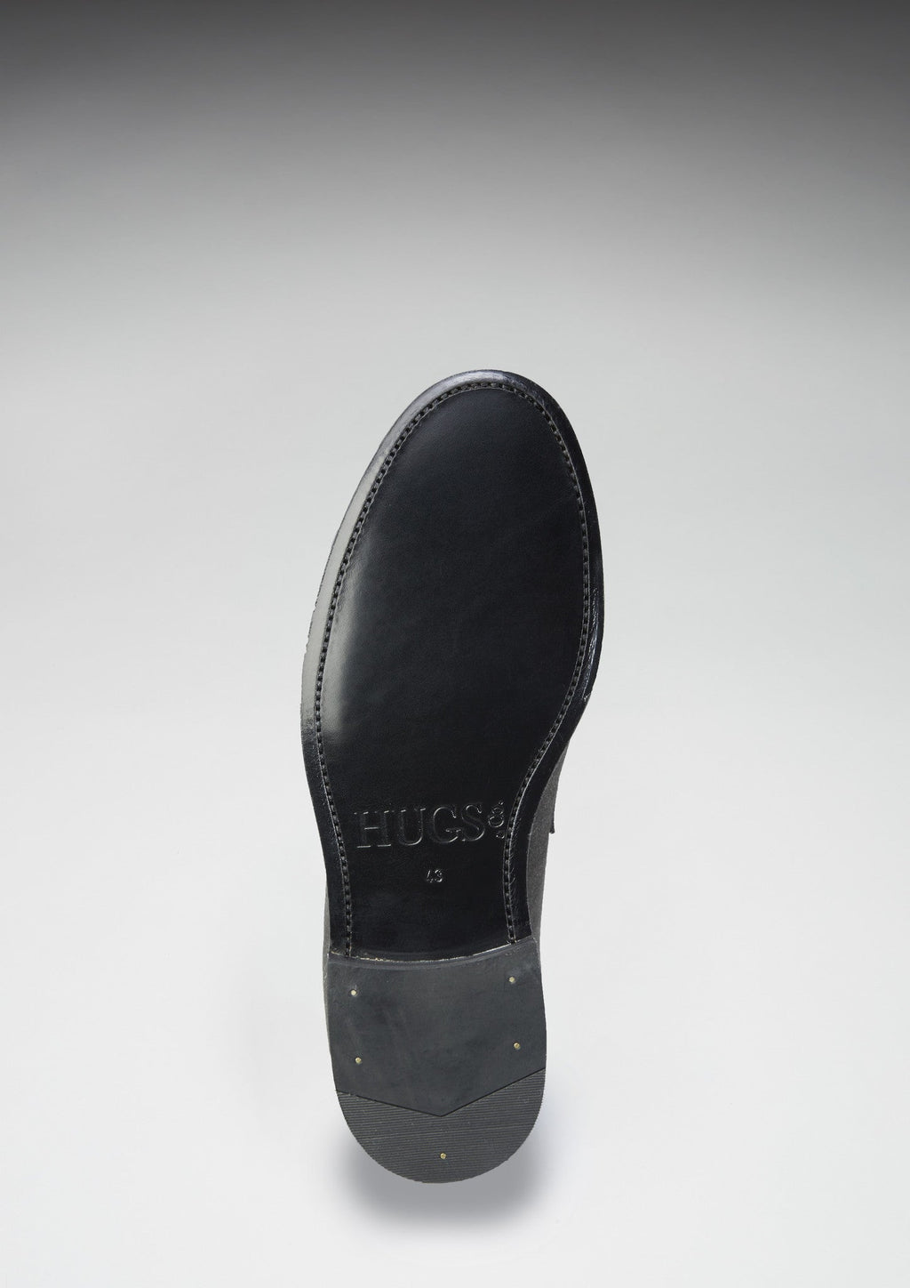 Hugs & Co Mens Slate Grey Suede Loafers Welted Leather Sole