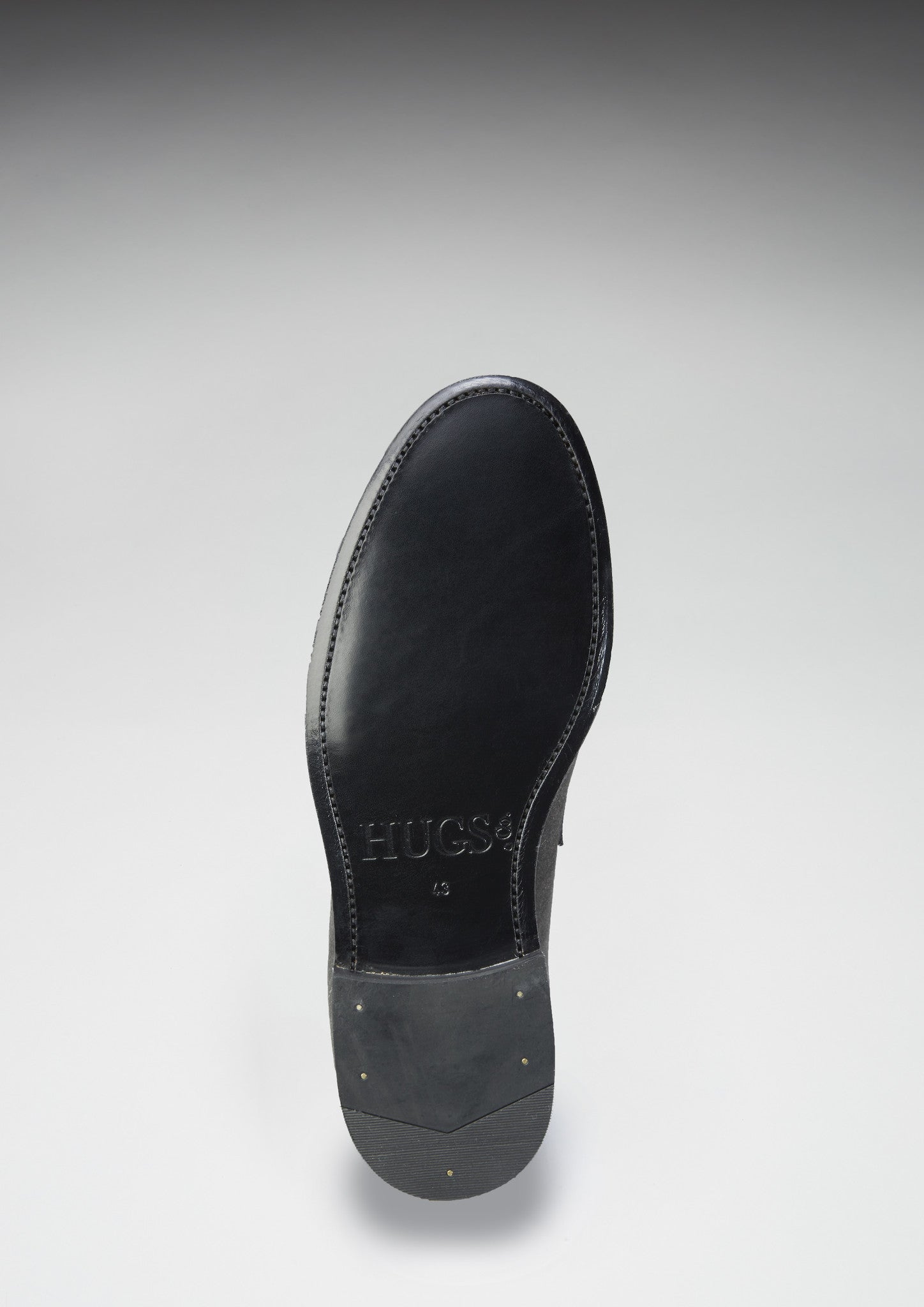 Hugs & Co Mens Slate Grey Suede Loafers Welted Leather Sole