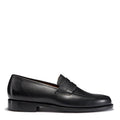 Hugs & Co Mens Black Leather Loafers Welted Leather Sole