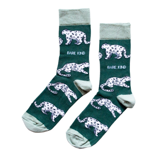 Bare Kind Save the Snow Leopards Bamboo Socks