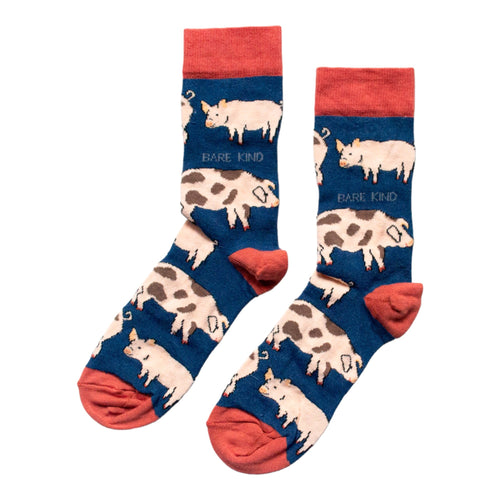 Bare Kind Save the Pigs Bamboo Socks