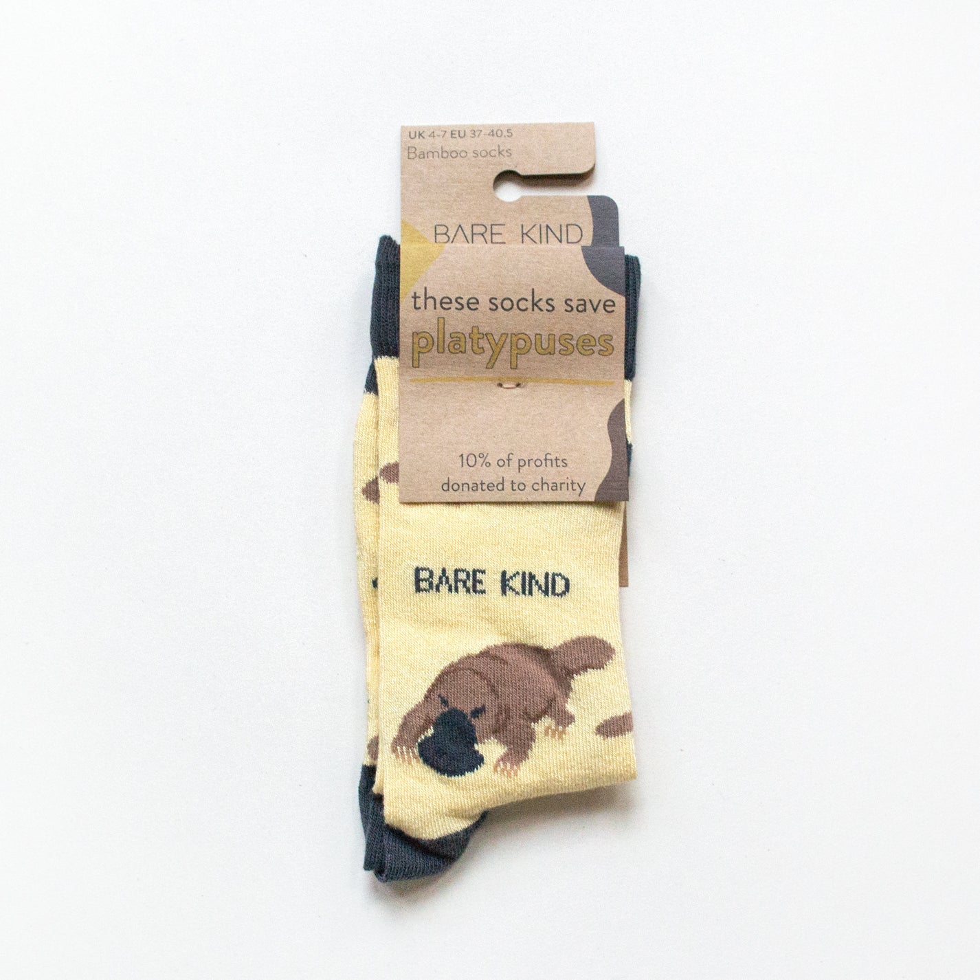 Bare Kind Save the Platypus Bamboo Socks