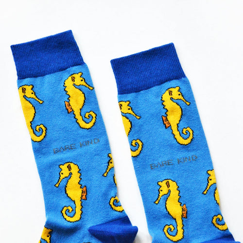 Bare Kind Save the Seahorses Bamboo Socks