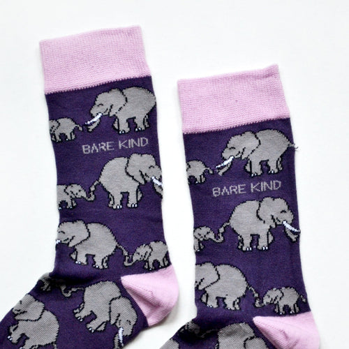 Bare Kind Save the Elephants Bamboo Socks