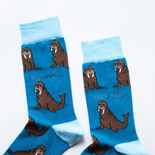 Bare Kind Save the Walrus Bamboo Socks