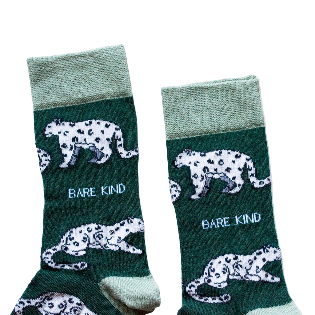 Bare Kind Save the Snow Leopards Bamboo Socks
