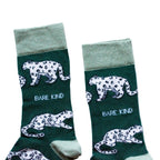 Bare Kind Save the Snow Leopards Bamboo Socks