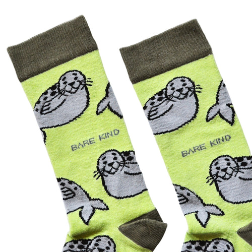 Bare Kind Save the Seals Bamboo Socks