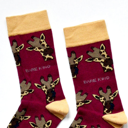 Bare Kind Save the Giraffes Bamboo Socks