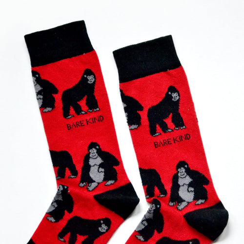 Bare Kind Save the Gorillas Bamboo Socks