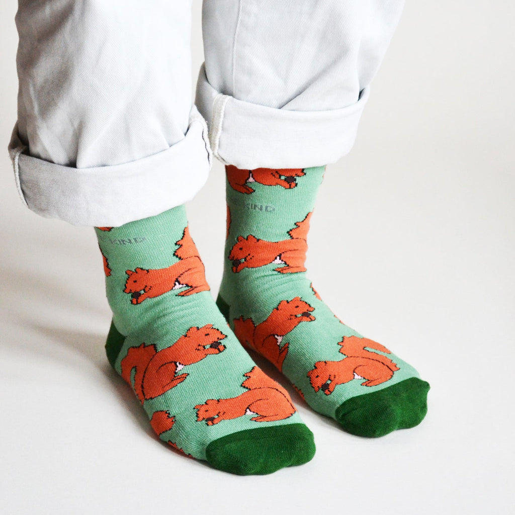 Bare Kind Save the Red Squirrels Bamboo Socks