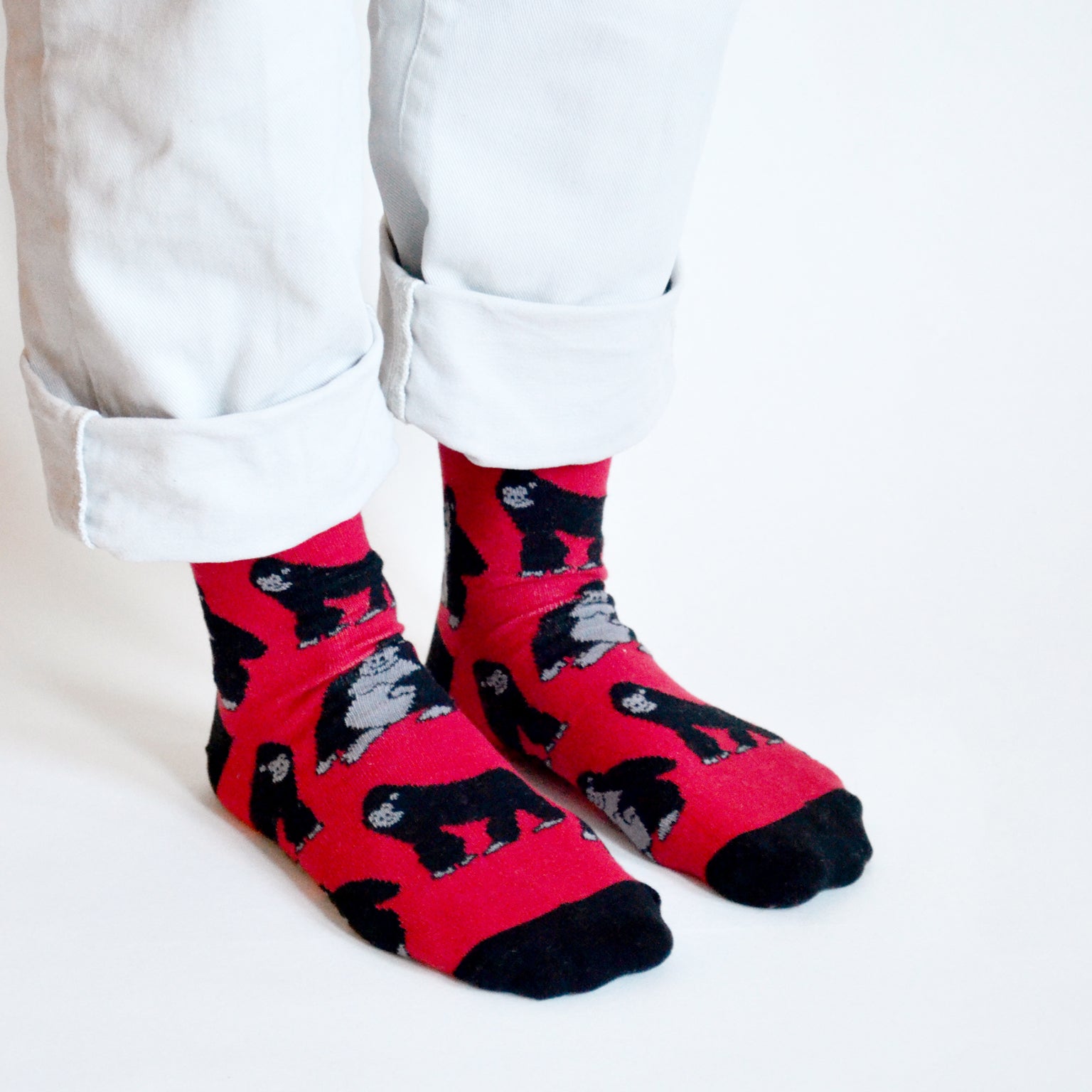Bare Kind Save the Gorillas Bamboo Socks