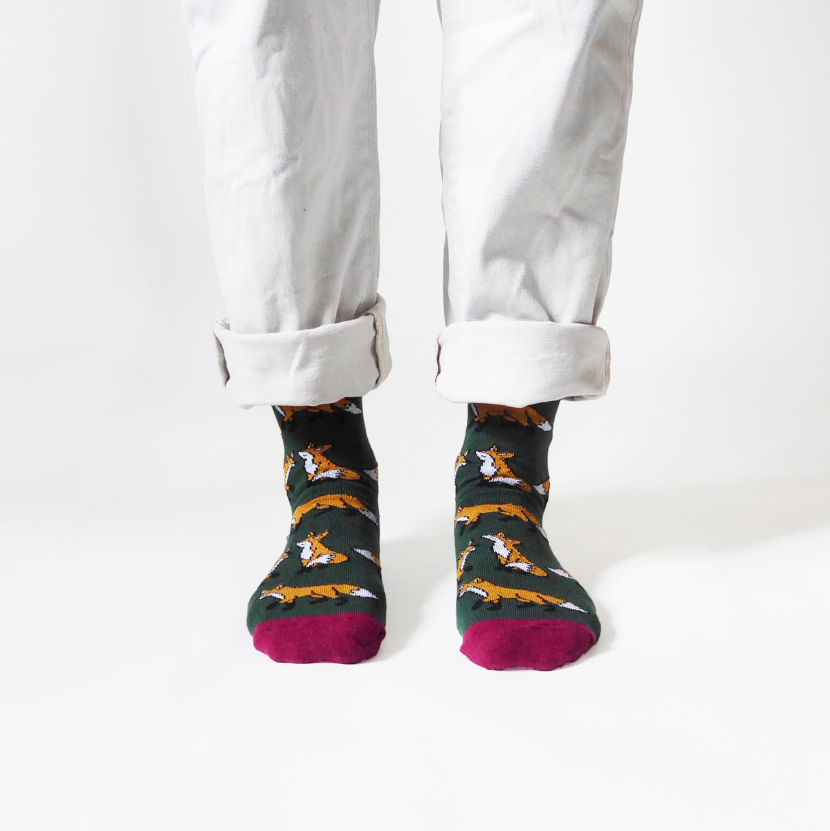 Bare Kind Save the Foxes Bamboo Socks