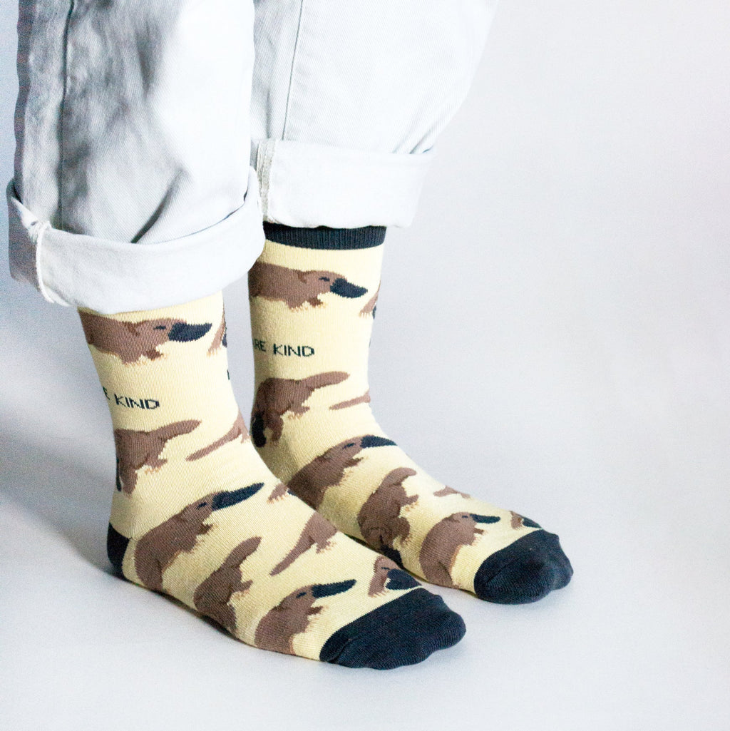 Bare Kind Save the Platypus Bamboo Socks
