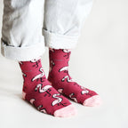 Bare Kind Save the Flamingos Bamboo Socks