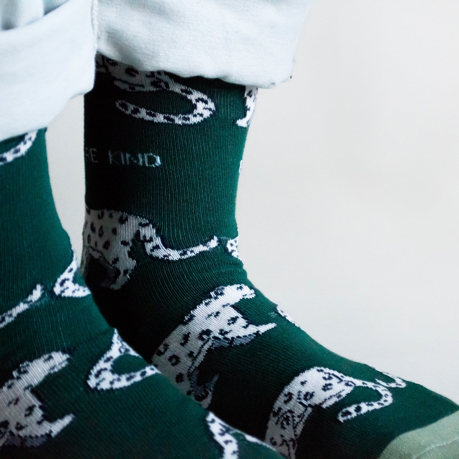 Bare Kind Save the Snow Leopards Bamboo Socks