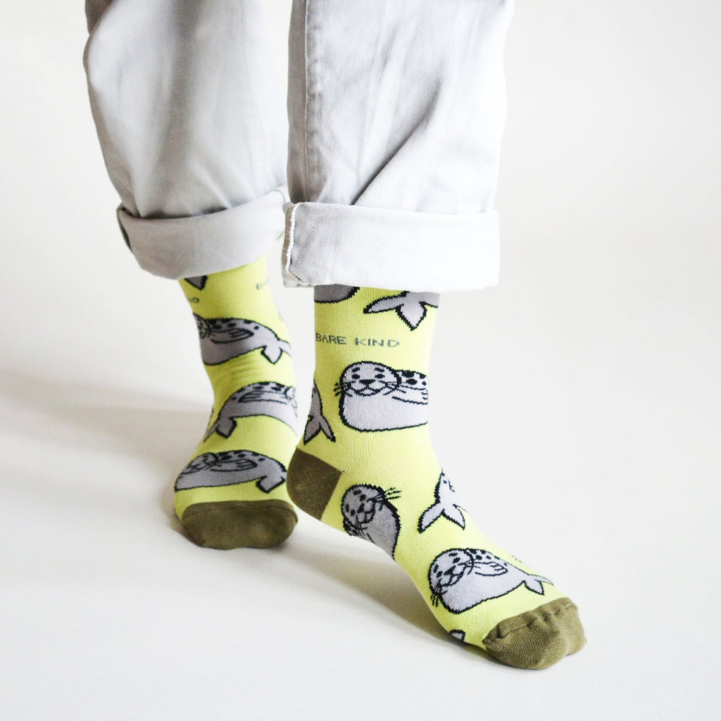 Bare Kind Save the Seals Bamboo Socks