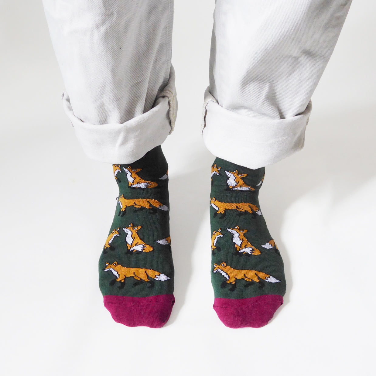 Bare Kind Save the Foxes Bamboo Socks