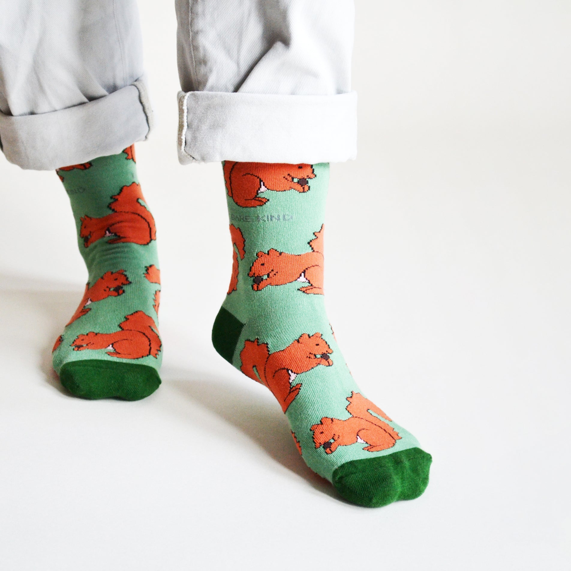 Bare Kind Save the Red Squirrels Bamboo Socks