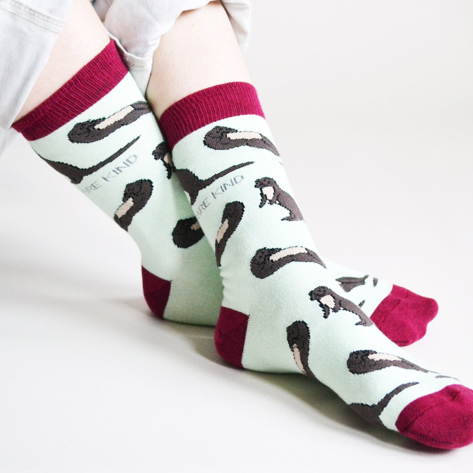 Bare Kind Save the Otters Bamboo Socks