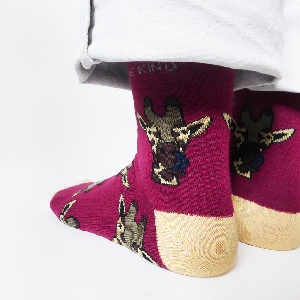 Bare Kind Save the Giraffes Bamboo Socks