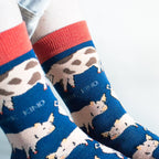 Bare Kind Save the Pigs Bamboo Socks