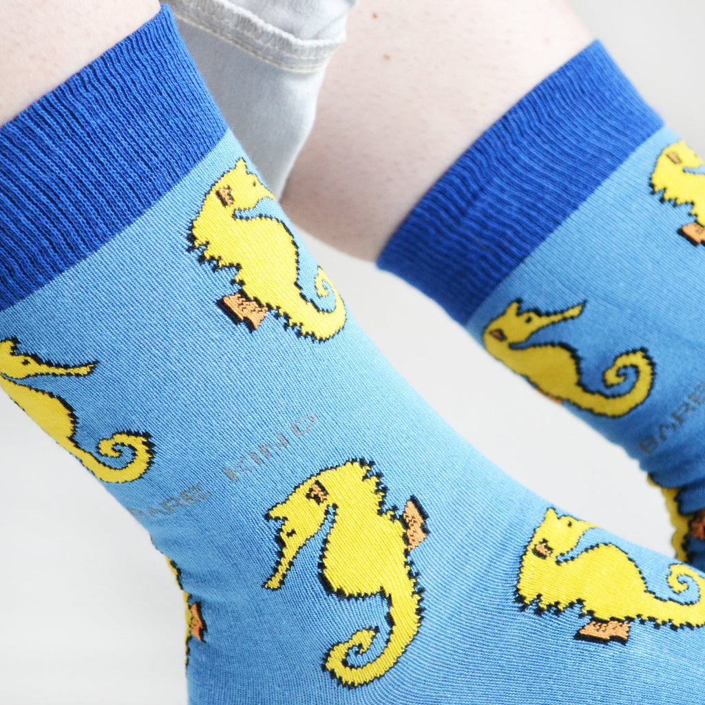 Bare Kind Save the Seahorses Bamboo Socks