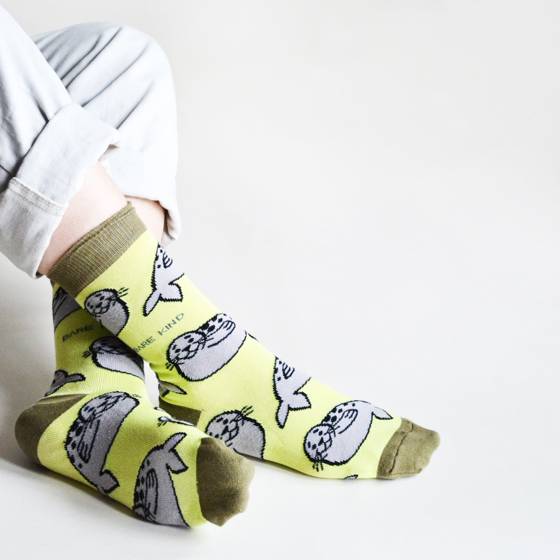 Bare Kind Save the Seals Bamboo Socks