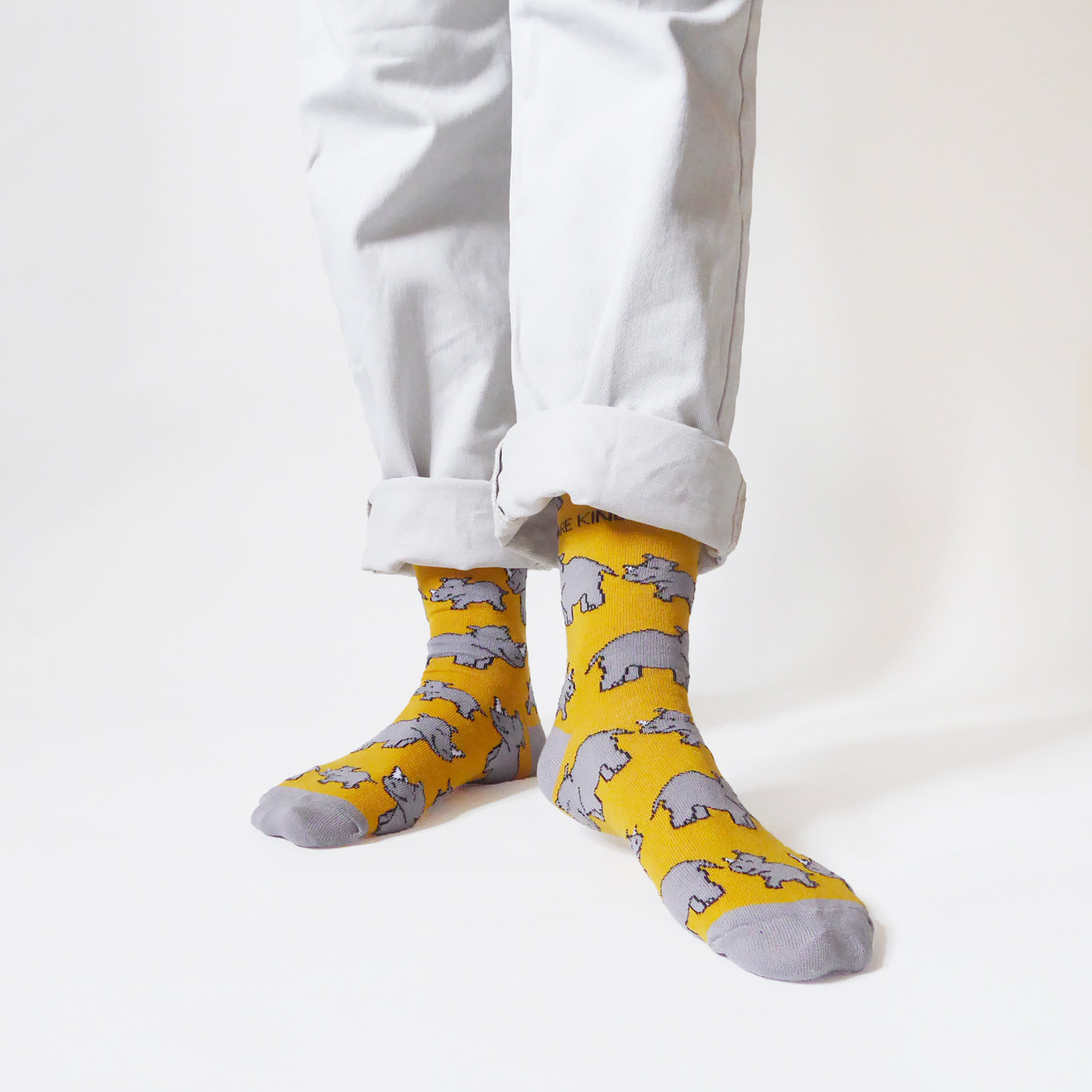Bare Kind Save the Rhinos Bamboo Socks